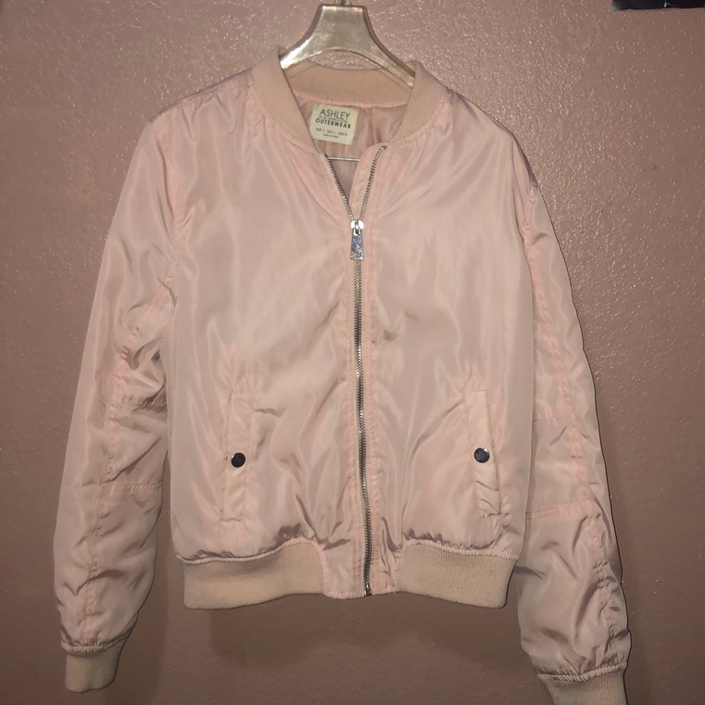 Pink bomber jacket